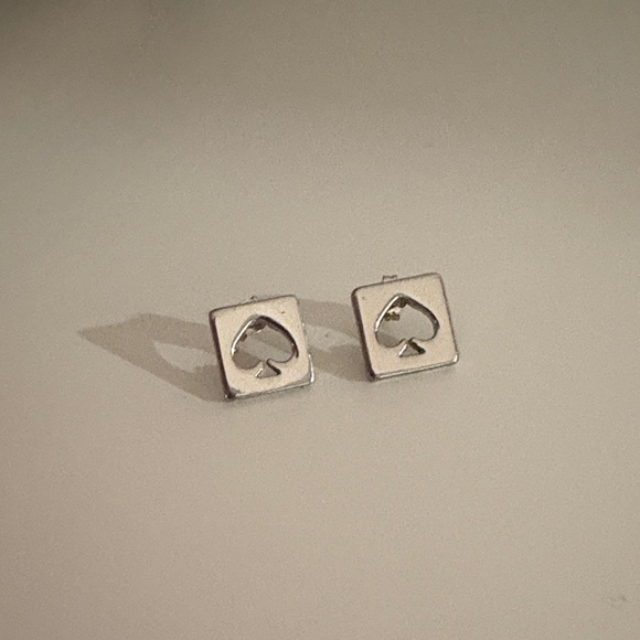 kate spade Jewelry - Kate Spade VINTAGE Silver Spade Earrings